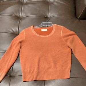 NAADAM Women's Crew Neck Sweater in Rich Orange